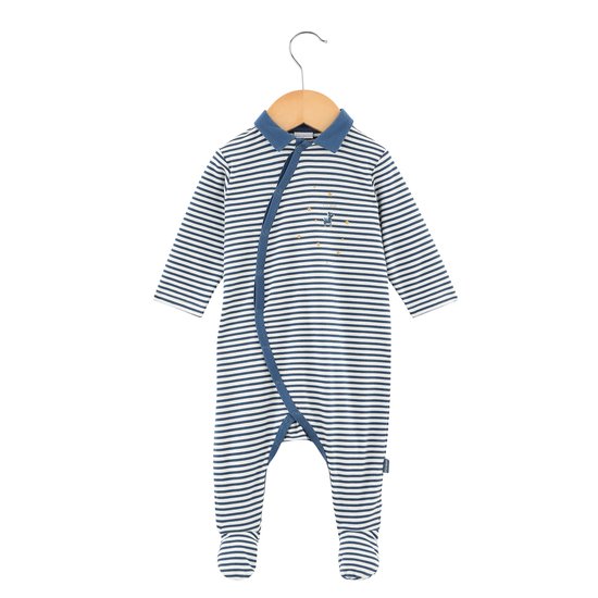 Pyjama rayure marin collection zèbre  1 mois de P'tit bisou
