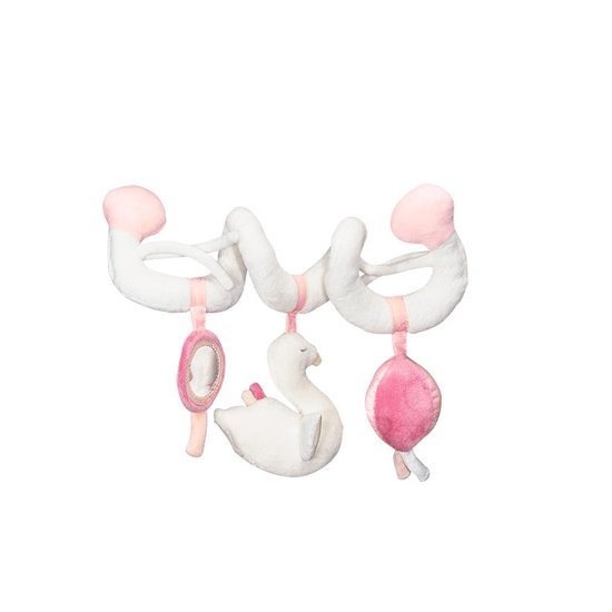 Baby Swan Spirale d'activités Blanc/rose  de Sauthon Baby's Sweet Home