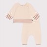 Ensemble bébé deux pièces en tricot coton jacquard