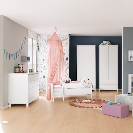 Olli Armoire 2 portes Gris Galet  de Paidi Olli Armoire 2 portes Gris Galet  de Paidi