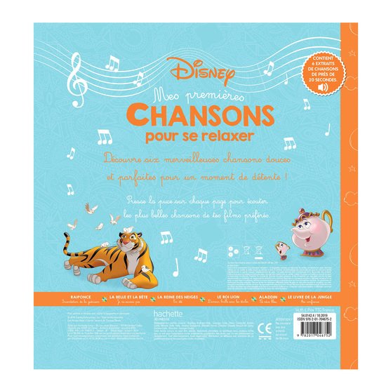 Disney Mes premières chansons pour se relaxer   de Hachette Jeunesse Disney Disney Mes premières chansons pour se relaxer   de Hachette Jeunesse Disney