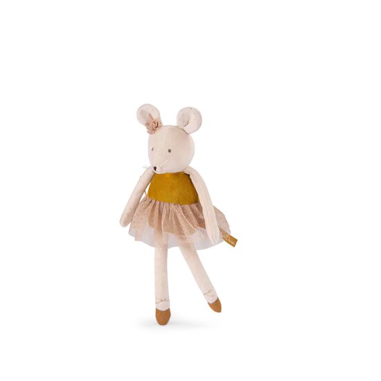 La Petite École de Danse Peluche Petite Souris Or  de Moulin Roty