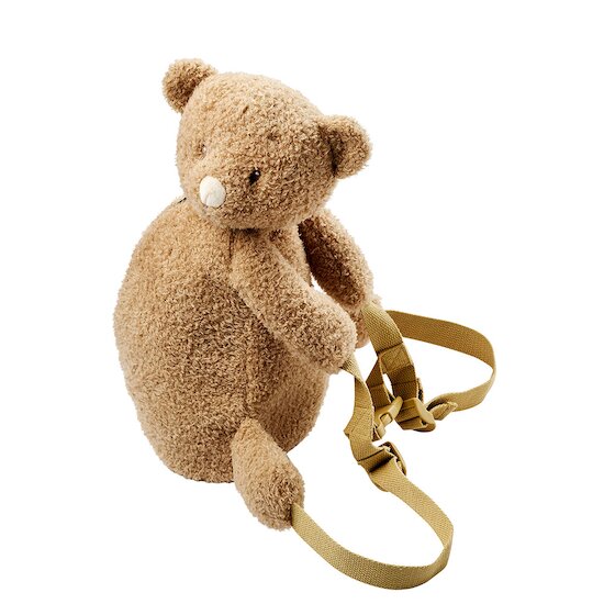 Teddy Sac à dos ours peluche doux Beige 30 cm de Nattou