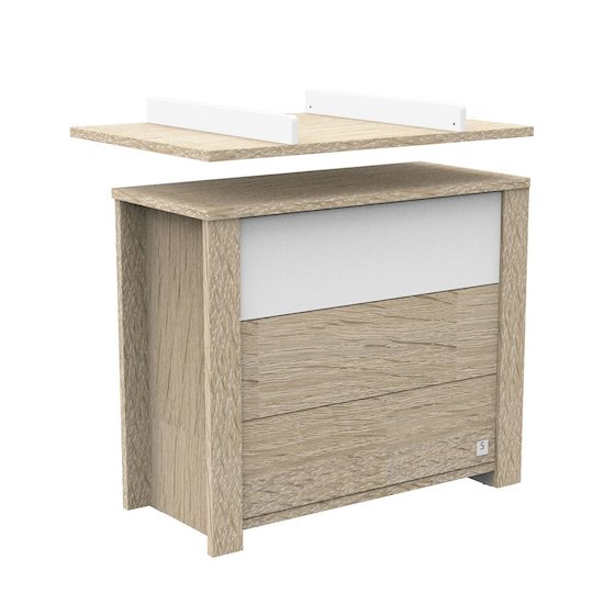 Antonin Commode 3 tiroirs Bois / Blanc  de Sauthon Baby's Sweet Home Antonin Commode 3 tiroirs Bois / Blanc  de Sauthon Baby's Sweet Home