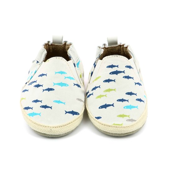 Chaussons summer camp poisson Blanc 17/18 de Robeez