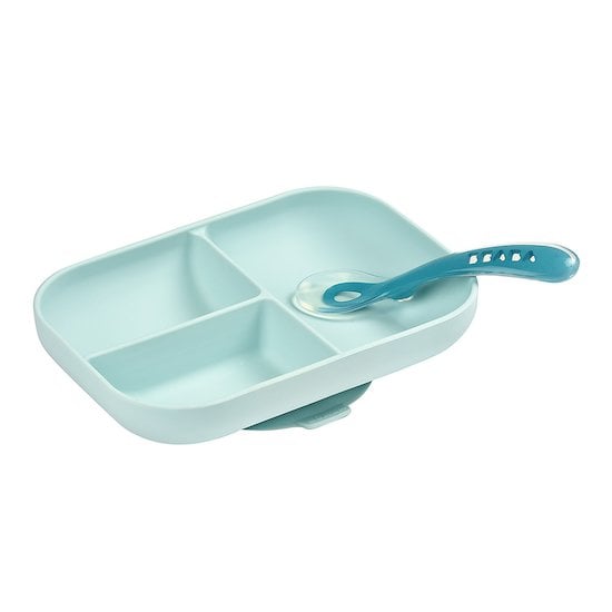 Set repas silicone  Bleu  de Béaba