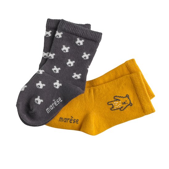Safran & Cie Lot 2 Paires de chaussettes Ours 15/16 de Marèse