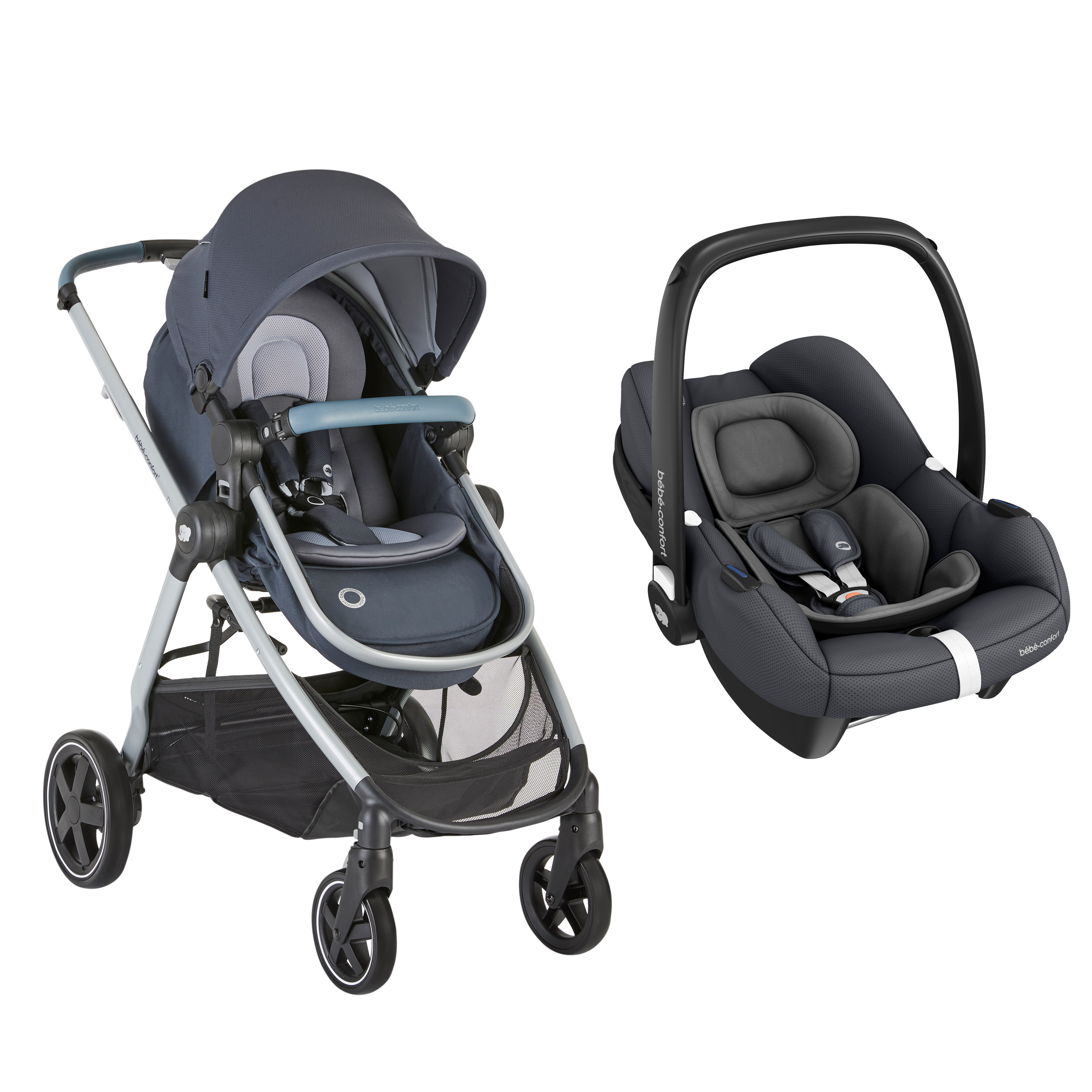 Poussette Thia Air + Cosi Tinca Essential Graphite de Bébé Confort