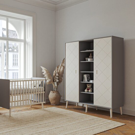 Peak Armoire XL Gris/Blanc  de Bisal Peak Armoire XL Gris/Blanc  de Bisal