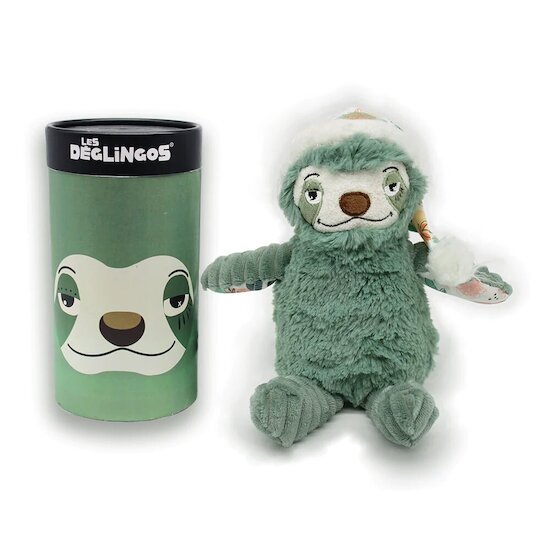 Peluche en boîte Petit Simply Chillos le Paresseux  de Les Déglingos