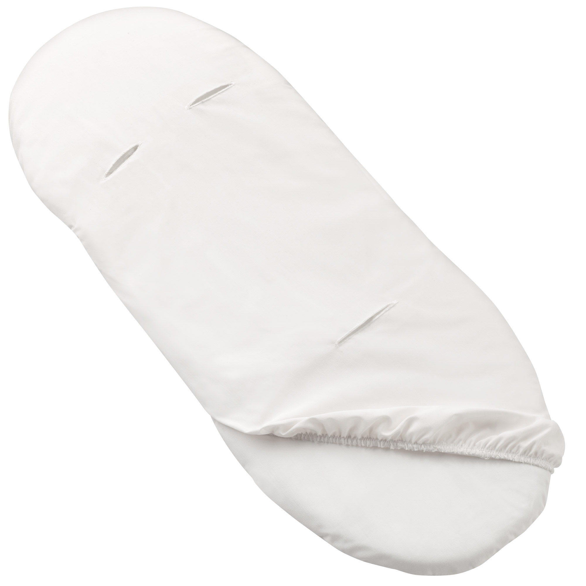 Drap housse imperméable 35x75 cm pour nacelle 5 points blanc de