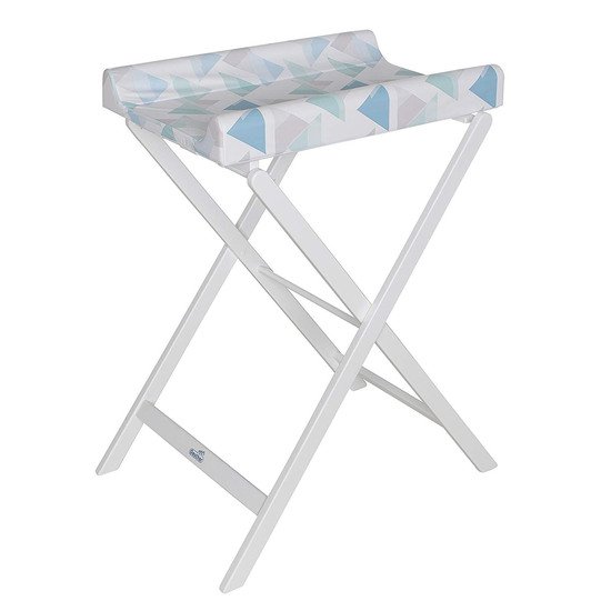 Matelas A Langer Kidilove A Motif Geometrique Quattrofoil En Gris