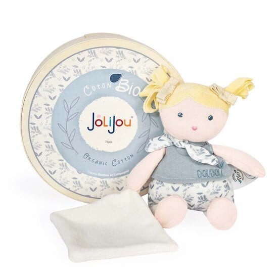 Les joliflores Poupée de chiffon avec Doudou Bleuette 22 cm de Jolijou,  Poupées : Aubert