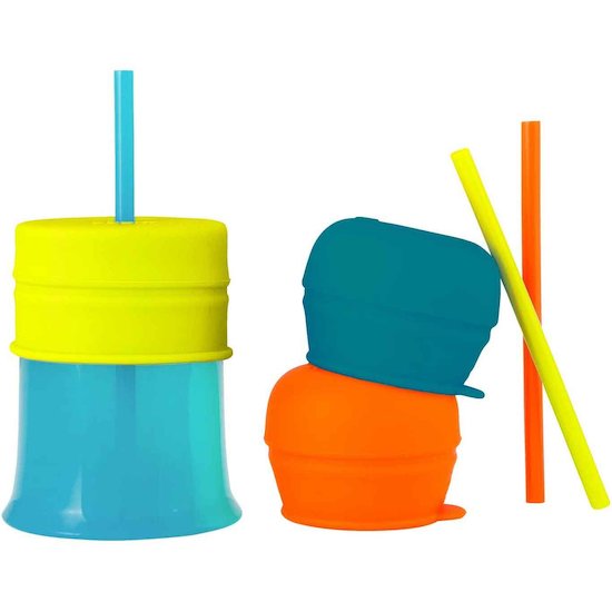 Tasse d'apprentissage Snug + couvercles + pailles