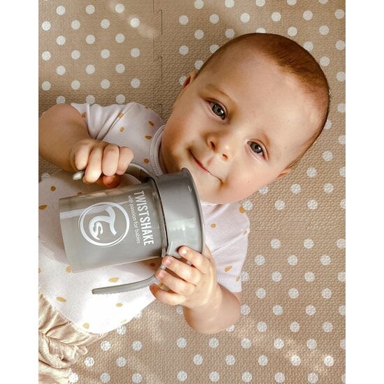 Tasse d'apprentissage 360° Gris 230 ml de Twistshake Tasse d'apprentissage 360° Gris 230 ml de Twistshake