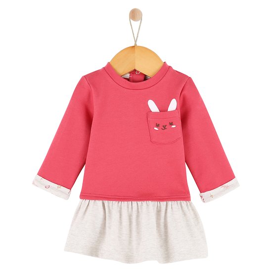 Little Explorers Robe rose motif lapin  de P'tit bisou