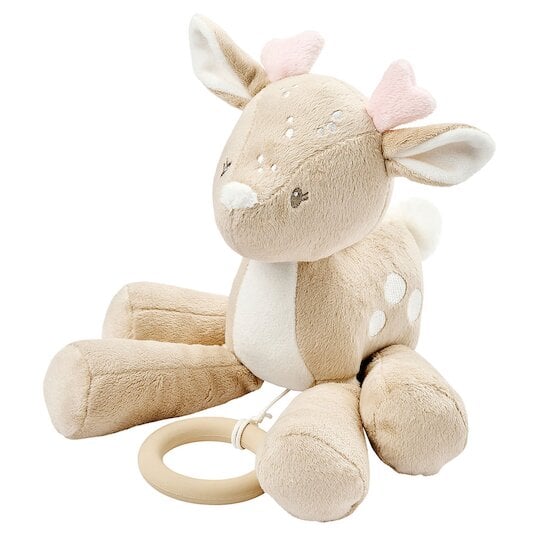 Peluche musicale biche Fanfan Beige  de Nattou
