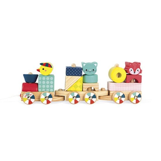 Train baby forest bois Multicolore  de Janod