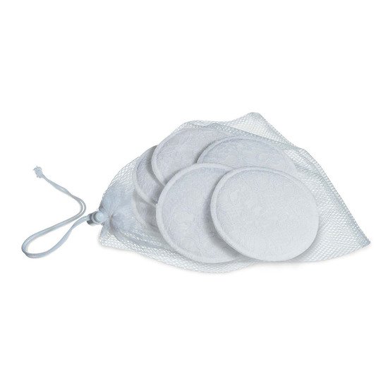 6 coussinets d'allaitement lavables