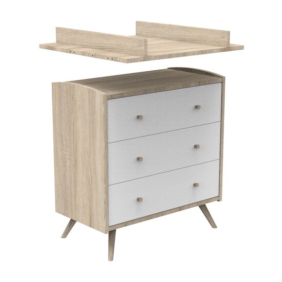 Access Commode 3 tiroirs Bois blanc  de Sauthon Baby's Sweet Home Access Commode 3 tiroirs Bois blanc  de Sauthon Baby's Sweet Home