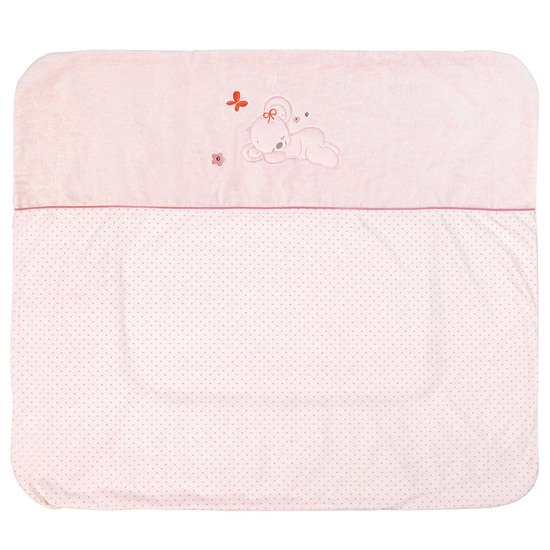 Adèle & Valentine housse de matelas à langer Rose  de Nattou