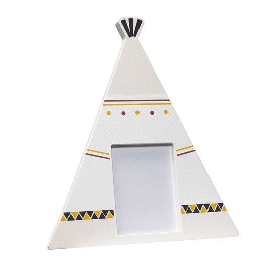 Timouki cadre photo tipi 100x70 Beige / Blanc  de Sauthon Baby Déco