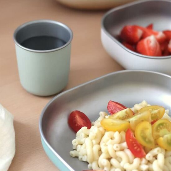 Coffret repas Inox Vert Sauge  de Béaba