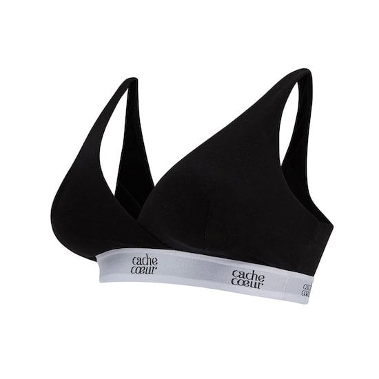 Brassière de maternité et d'allaitement Life Noir  de Cache Coeur