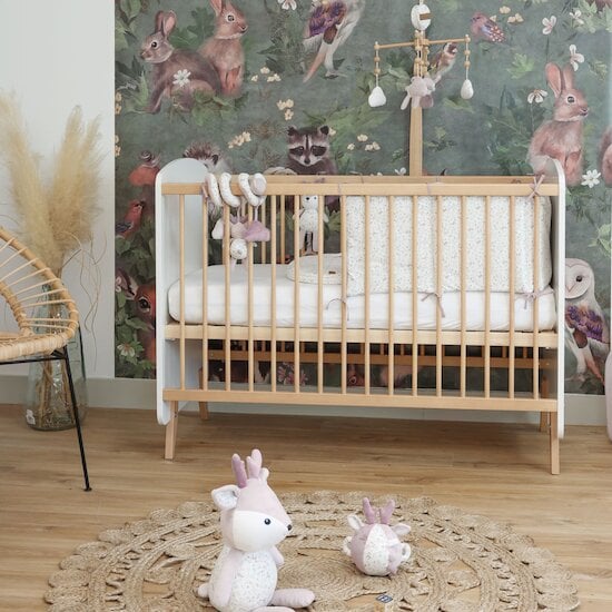 Lilas Tour de lit adaptable  30 x 180 cm de Domiva Lilas Tour de lit adaptable  30 x 180 cm de Domiva