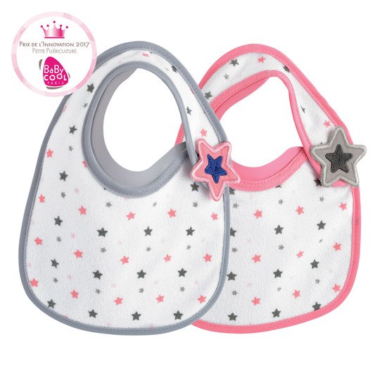 Lot de 2 bavoirs Bib'Up naissance