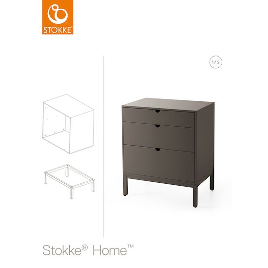 Home cadre commode Gris brume  de Stokke®