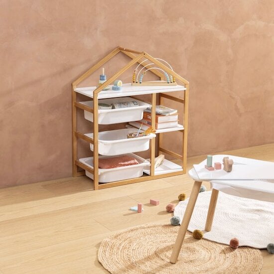 Bibliothèque 3 étagères Bako Blanc  de Atmosphera