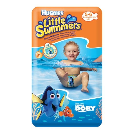 Couches-Culottes Little Swimmers Dory 12-18 kg  3-5 ans de Huggies