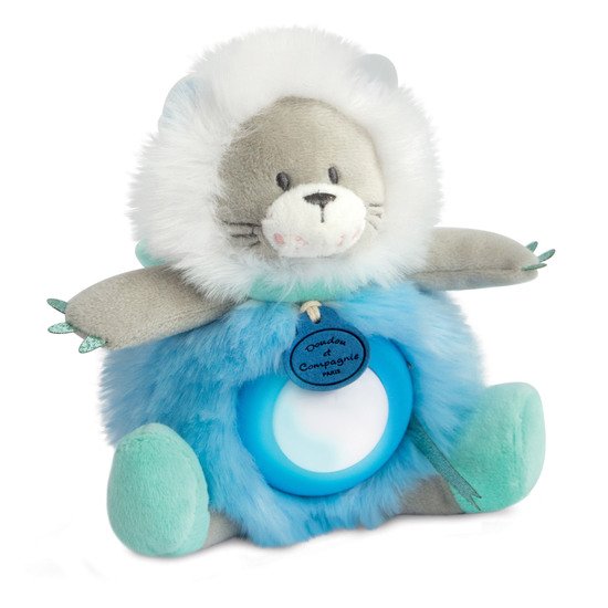 Artikcool Lion Veilleuse Bleu / Blanc  de Doudou et Compagnie