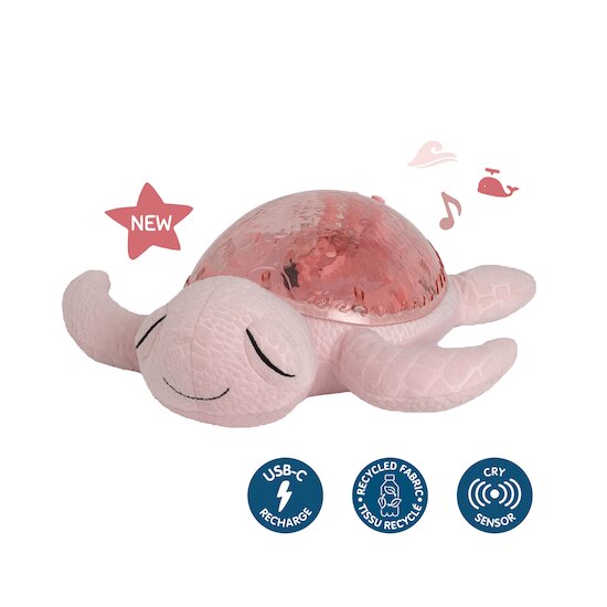 Veilleuse Tortue Tranquil Turtle Rechargeable Rose  de Cloud B