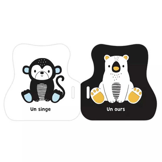 Mon premier livre poussette Noir & Blanc Animaux mignons  de AUZOU