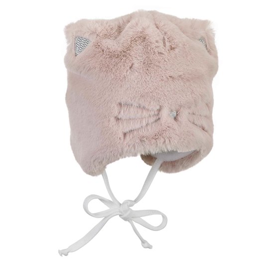 Bonnet en fausse fourrure Rose 45 cm de Sterntaler