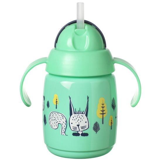 Tasse d'apprentissage à paille Vert 300 ml de Tommee Tippee