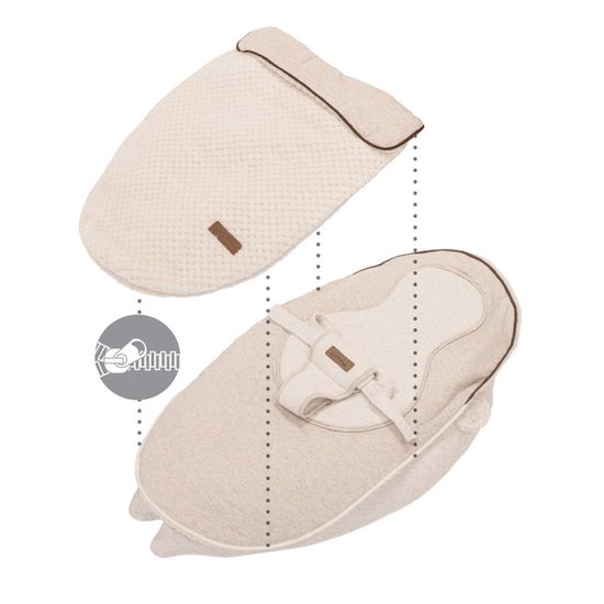 Coussin d'allaitement 4-en-1 Soft Nova Beige  de Domiva Coussin d'allaitement 4-en-1 Soft Nova Beige  de Domiva