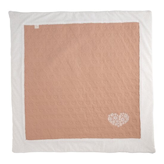 Grand tapis Petit Cœur Vieux Rose  de Sauthon Baby Déco