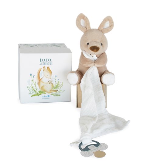 Unicef Doudou attache-sucette Kangourou  de Doudou et Compagnie