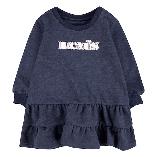 Robe à volants en maille Peacoat Heather  de Levi's Kids