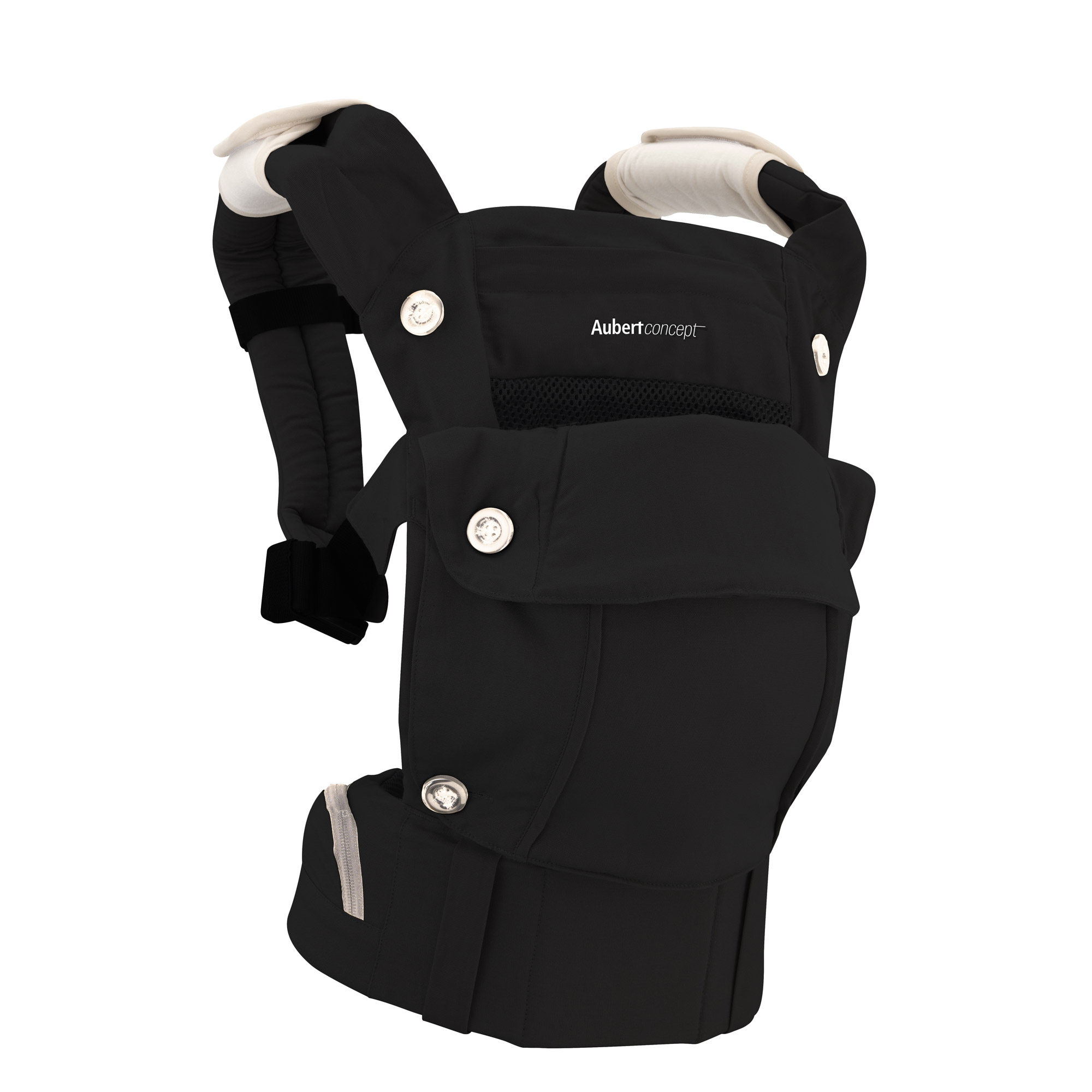 Porte-bébé dorsal ou ventral noir Aubert Concept - de 0 à 15 kg