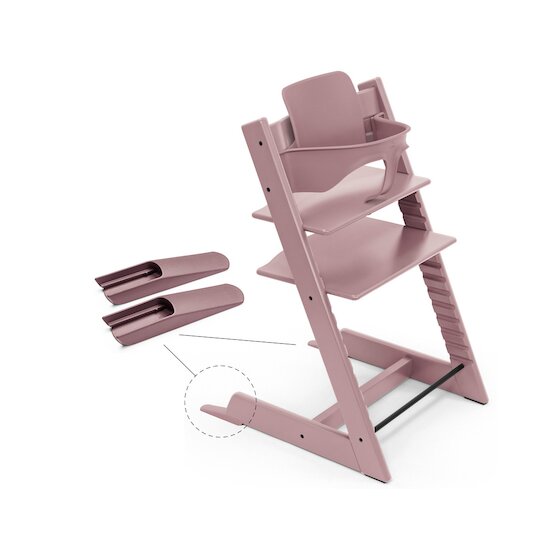 Baby Set² ™ Tripp Trapp® + Patin Mauve bruyère  de Stokke®