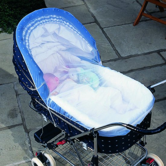 Moustiquaire pour poussette Blanc  de Clippasafe