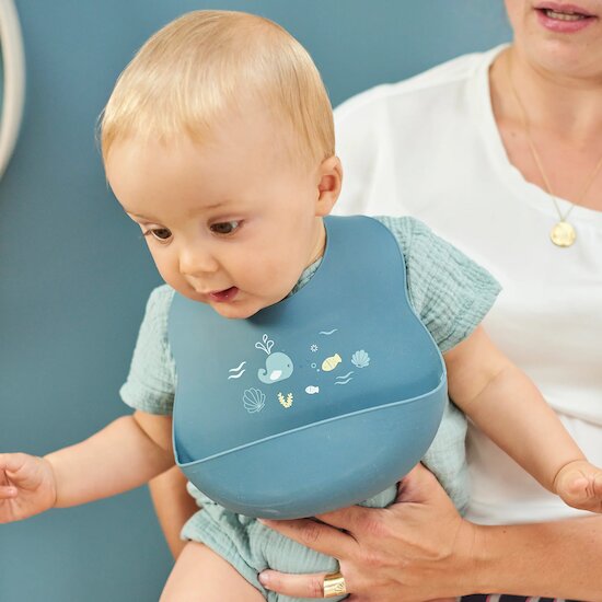 Bavoir silicone Océan  de Nattou