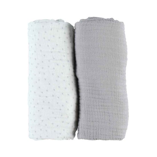 Mix & Match 2 Draps housses Mousseline Bio