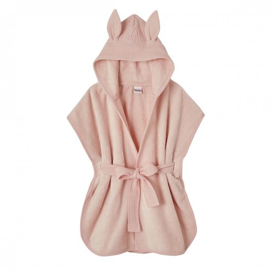 Peignoir bébé bambou et gaze de coton Rose Blush 0-24 mois de BB&Co