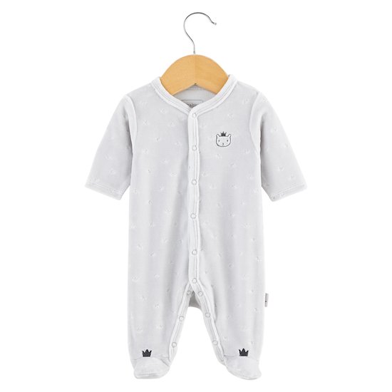 Pyjama Royal Baby Gris Plush 1 mois de P'tit bisou