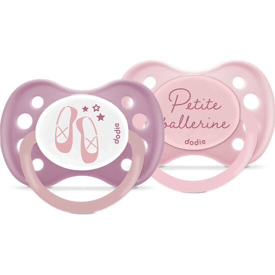 Sucettes Anatomiques Duo Girly - Dès 6 mois - Motif Aléatoire, Lot de 2  Sucettes